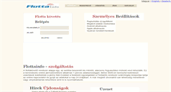 Desktop Screenshot of flottainfo.hu